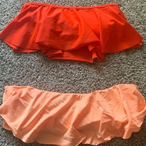 Target strapless flounce bikini tops